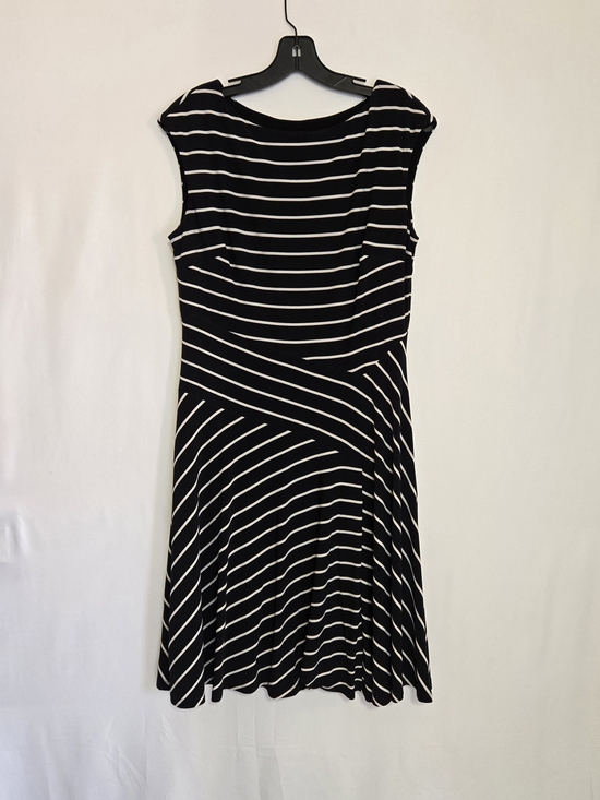 Lauren Ralph Lauren Dresses & Skirts - Lauren Ralph Lauren Dress Womens 12 Black White Striped Fit Flare Classic